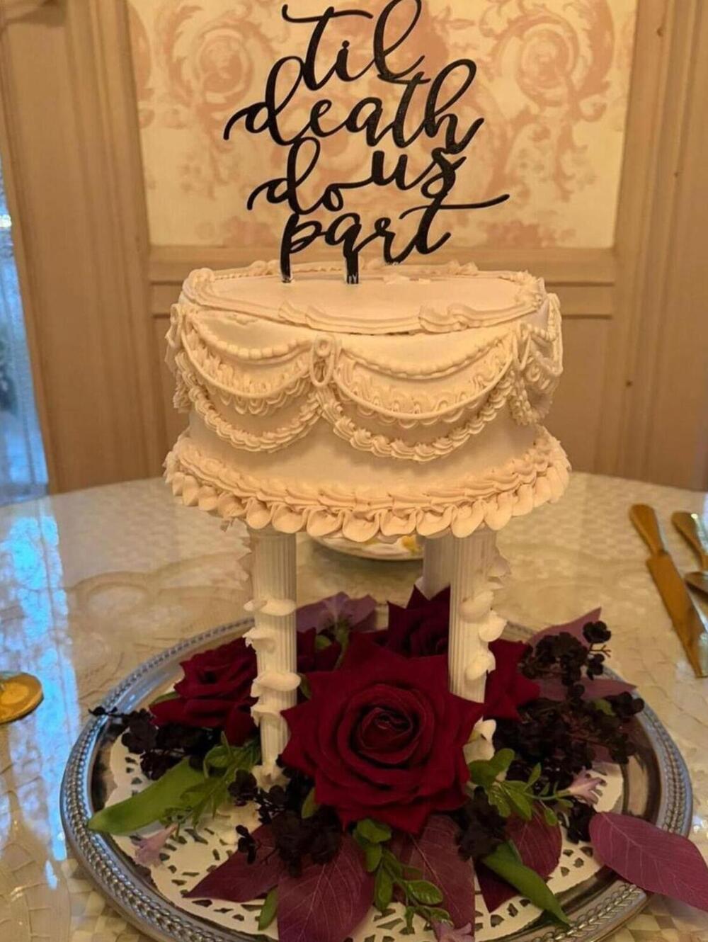 Til Death Do Us Part Black Cake top